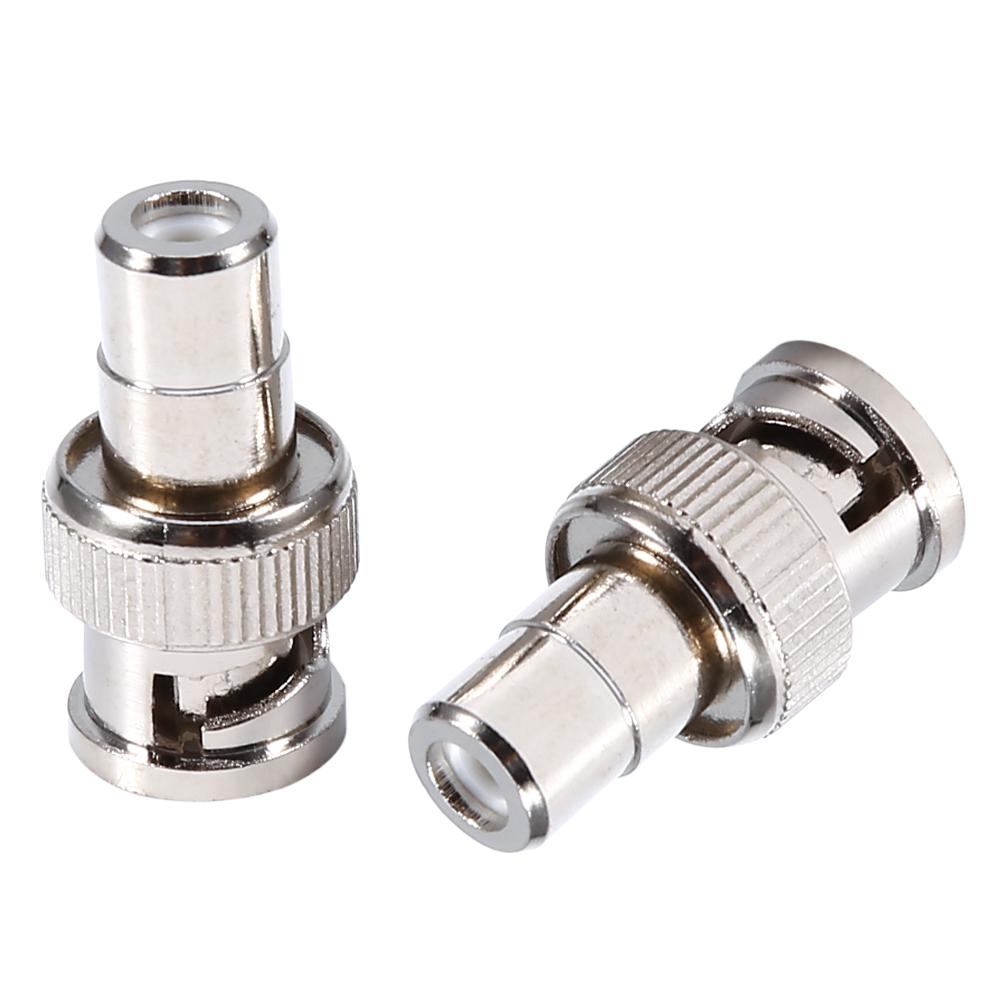 10 шт. BNC Male to AV RCA Female Connector Адаптер для системы видеонаблюдения