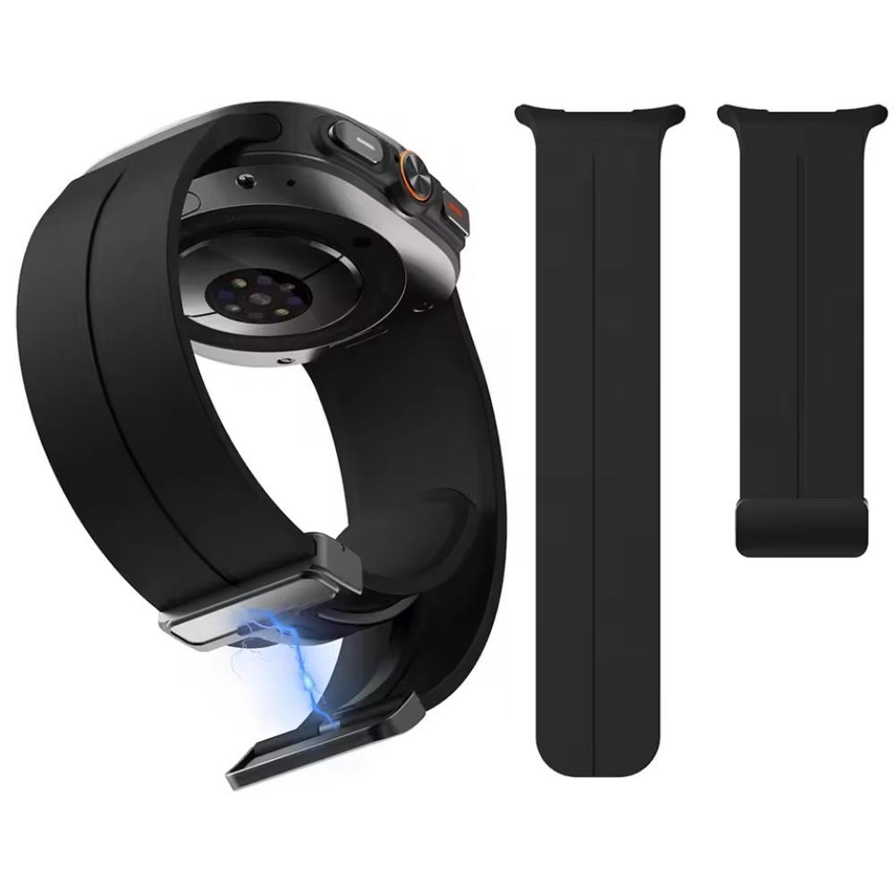 Силиконовый спортивный ремешок для Samsung Galaxy Watch Ultra 2025 Браслет для Galaxy Watch 7 Ultra 47 мм Магнитная застежка Ремешки для часов