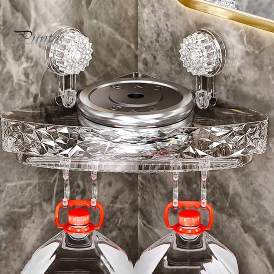 Угловая настенная полка с присоской, стойка для хранения, прочная, выдерживающая большую нагрузку, легко устанавливаемая, прочная полка-органайзер для душа