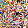100 шт. Коллекция наклеек Mario MARIO Super Mario, набор наклеек, аниме, манга, симпатичная наклейка для блокнота, водонепроницаемая наклейка из ПВХ, персонаж
