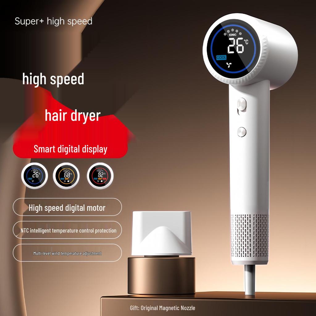 Bladeless High-Speed Hair Dryer with Negative Ions for Home & Salon Use