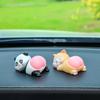 Panda Pig Car Ornaments Cute Cartoon Decorative Accessories Car Interior Ornaments  Car Decoration