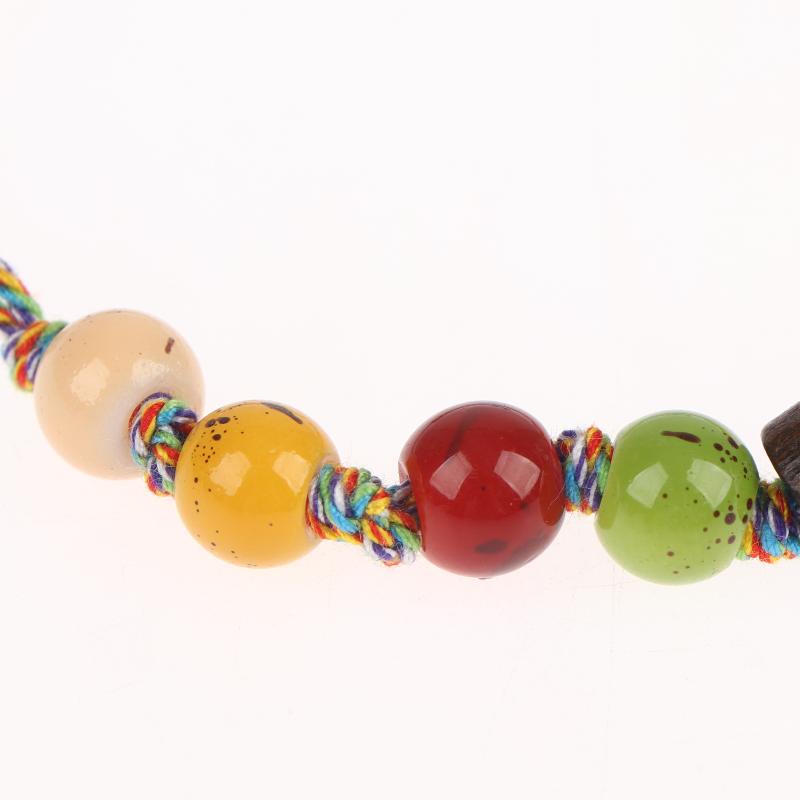 1Pcs Fashion Black Cat Beaded Bracelet Adjustable Braided Cord One Size Fits Most for Daily Wear Birthday Gift