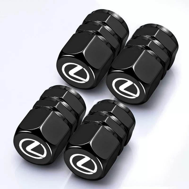 4Pcs Car Wheel Valve Air Core Cap Auto Tire Accessories For Lexus RX300 IS200 IS250 ES350 Ct200h UX250h NX300h RX350 LX570 LS460 AFR1