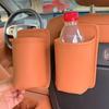 Auto Back Seat Cup Holder Organizer PU Leather Automotive Drink Rack Storage Bin Car Interior Accessories Car Door Cup Holder