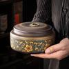 Чайница из фиолетовой глины керамическая большая герметичная банка универсальная полкатты черный чай зеленый чай пуэр чайник бытовой резервуар для хранения