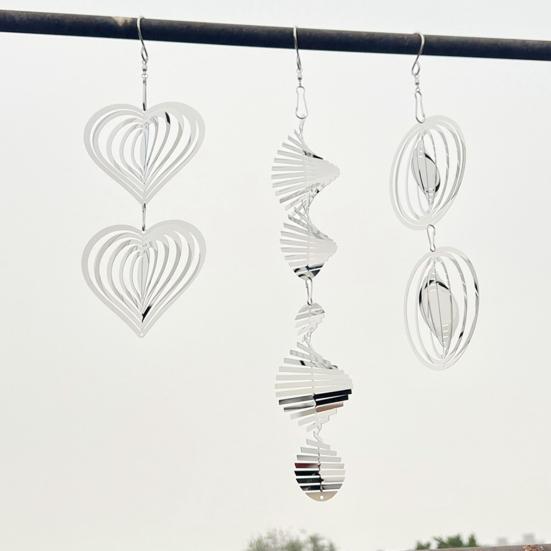 Металлический отражатель для птиц, вертушка для ветра, высокосветоотражающий садовый светоотражающий двусторонний для использования в помещении и на открытом воздухе для двора, фермы, подвесной