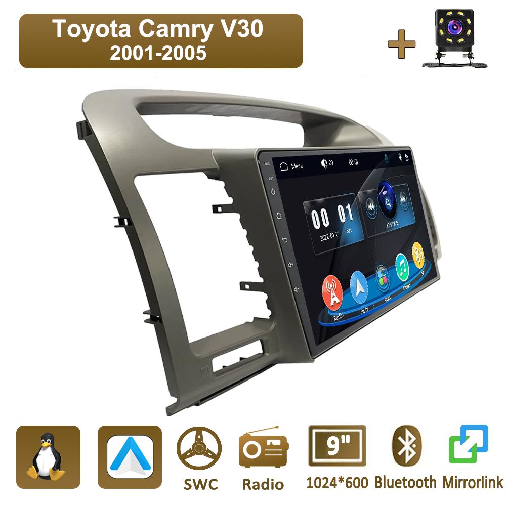 icreative Автомагнитола Мультимедиа MP5 Плеер Головное Устройство Стерео BT Для Toyota Camry V30 2001-2005