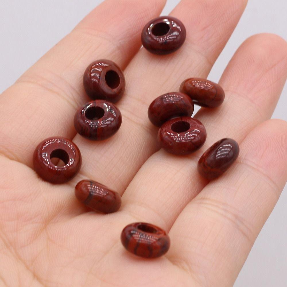 Agates Agates Stone Beads Colorful Lotus Perforated Beads Big Hole Loose Beads Girl Gifts