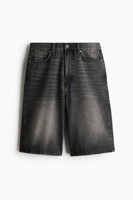 HM deniM мешковатые шорты темный дениМ серый