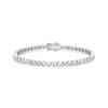 LUNNE Серебро 925 Полная закрепка Танцующий бриллиант Браслет #LSB26