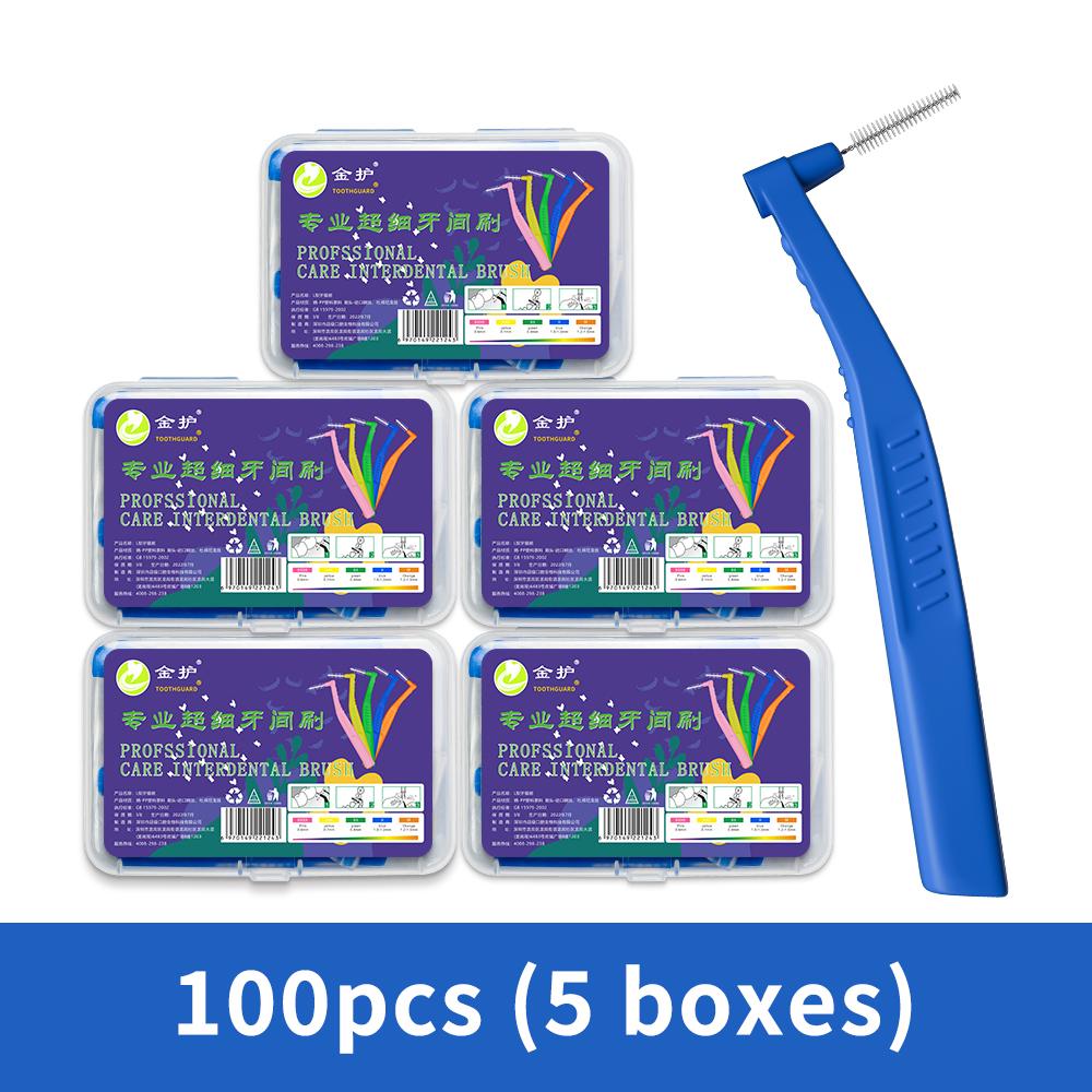 Угловая межзубная щетка для ортодонтических брекетов Микромягкая щетка для чистки зубных брекетов L-образные щетки с короткой ручкой