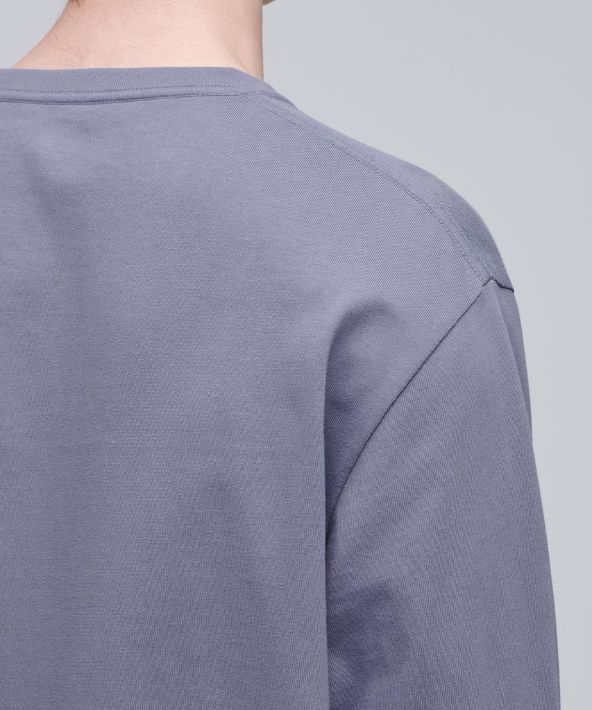 MUSINSA STANDARD Basic Long Sleeve T-Shirt [Purple Gray]