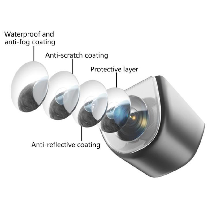 Прозрачный корпус защитной крышки камеры Защита от царапин и ударов Всепогодный Прозрачное изображение Разработан для транспортного средства Легкая установка 2 шт.