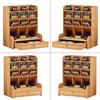 Large Capacity Desktop Stationary Box With Drawer Desktop Organizer  Pen Pencil