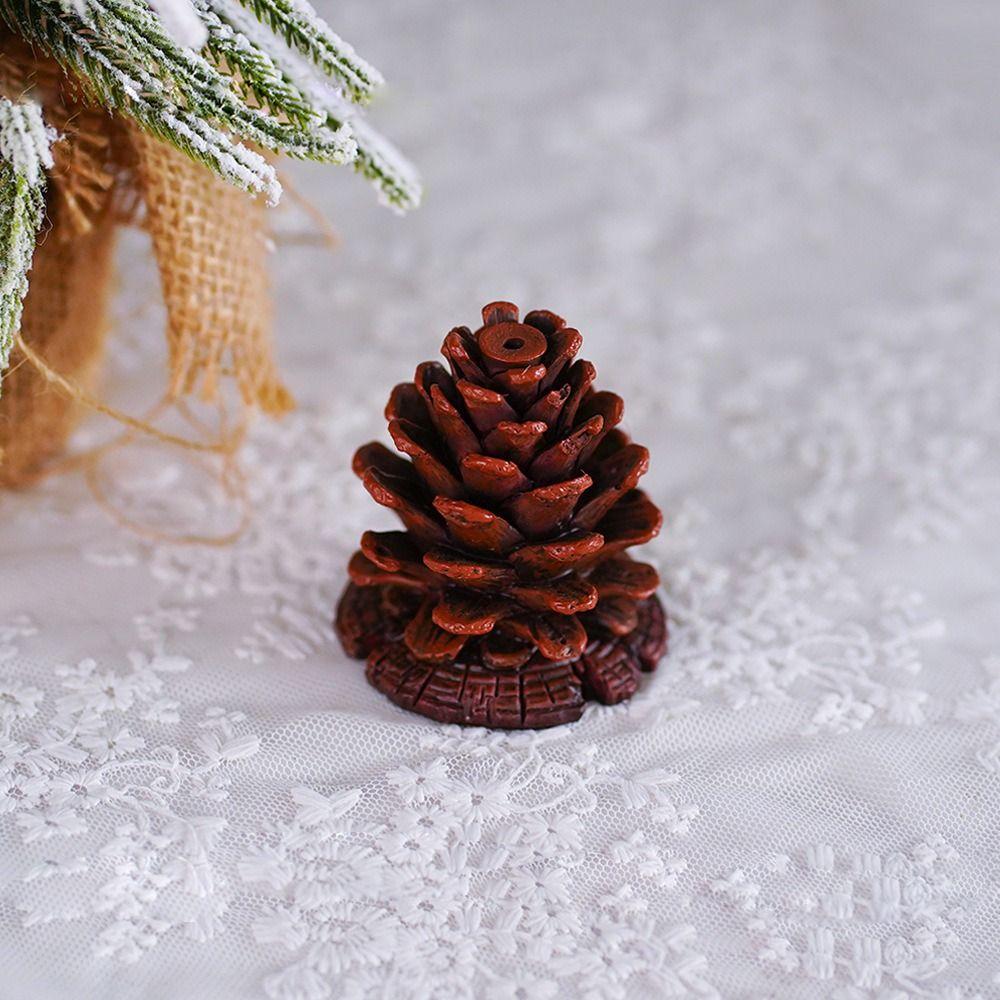 Stereoscopic Simulation Pine Cone Fragrance Base Funny Incense Insertion Incense Base Holder Home