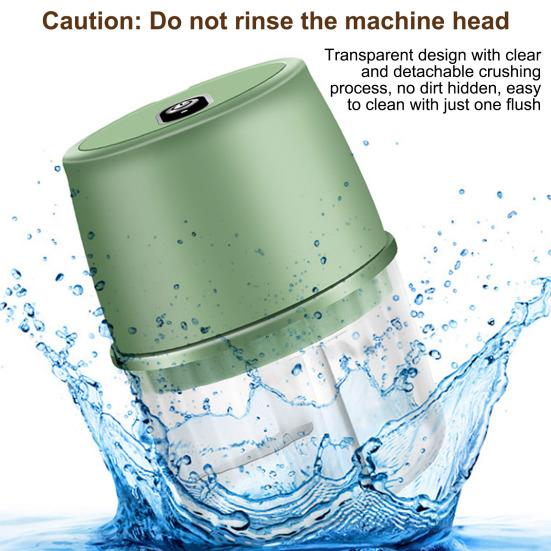 Электрический мини-измельчитель для еды, 250 мл, перезаряжаемый через USB, с одной кнопкой, энергосберегающий измельчитель для чеснока