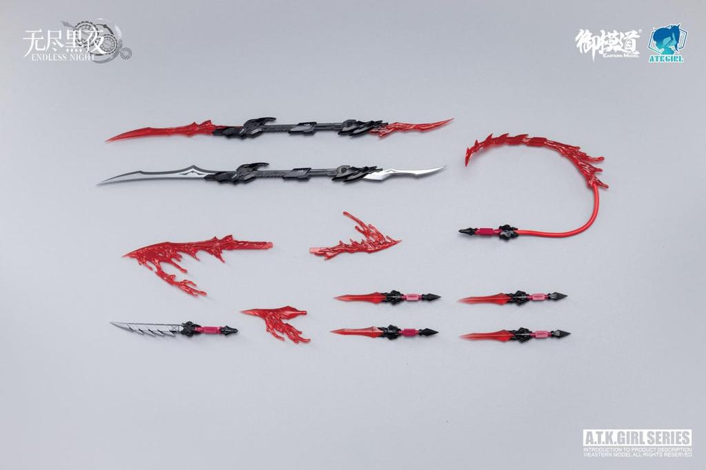 Doyusha 1/12 Scale Eastern Model ATK Girl CARMILLA with Illustration Card, Approximately 17cm Tall, Pre-Colored Plastic Model