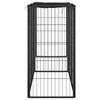 VidaXL Parc pour chien 6 panneaux Noir 50x100cm Acier enduit de poudre 171792