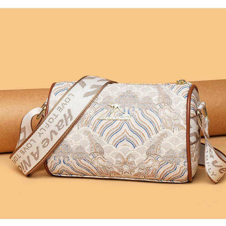 3D женская подушка широкополосная большой вместимости одноплечная цилиндрическая сумка кроссбоди для уличного сочетания