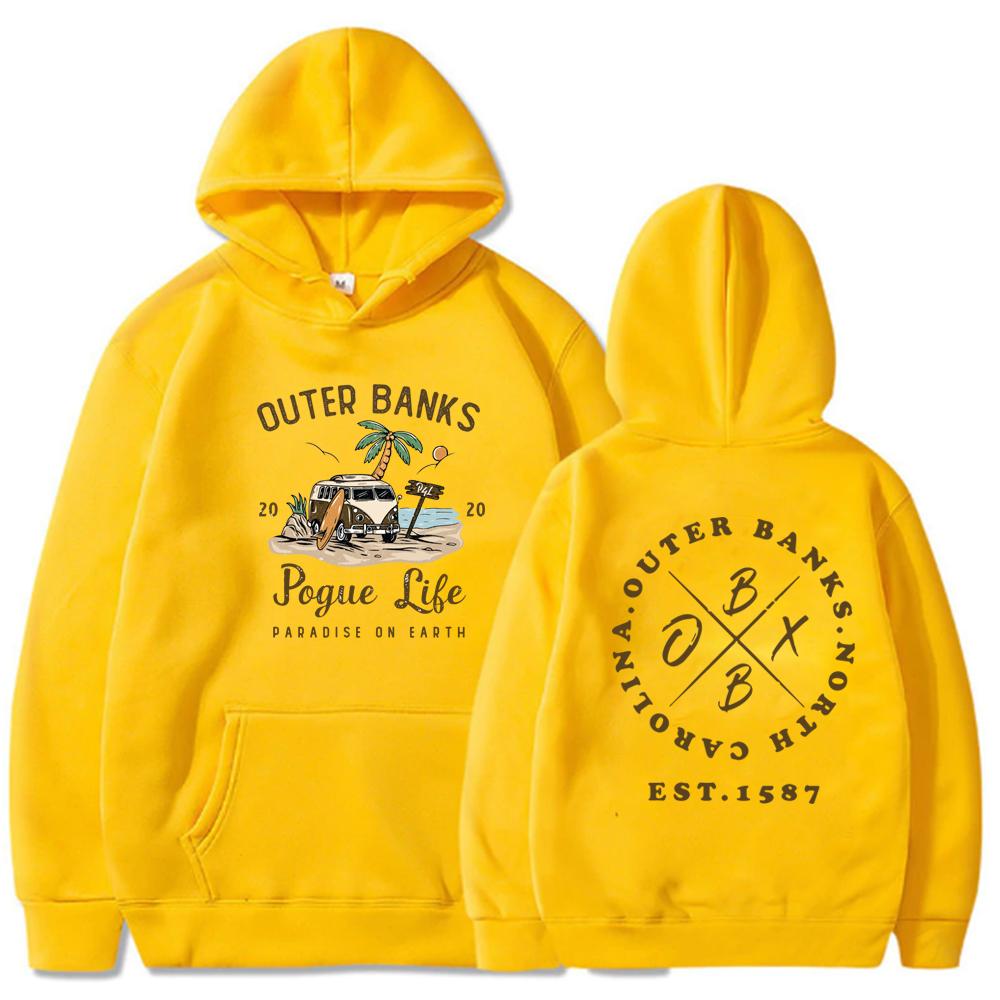 Женская толстовка с длинными рукавами Outer Banks, толстовка Pogue Life, студенческий пуловер в стиле Харадзюку, топы с капюшоном, Sudadera, толстовки