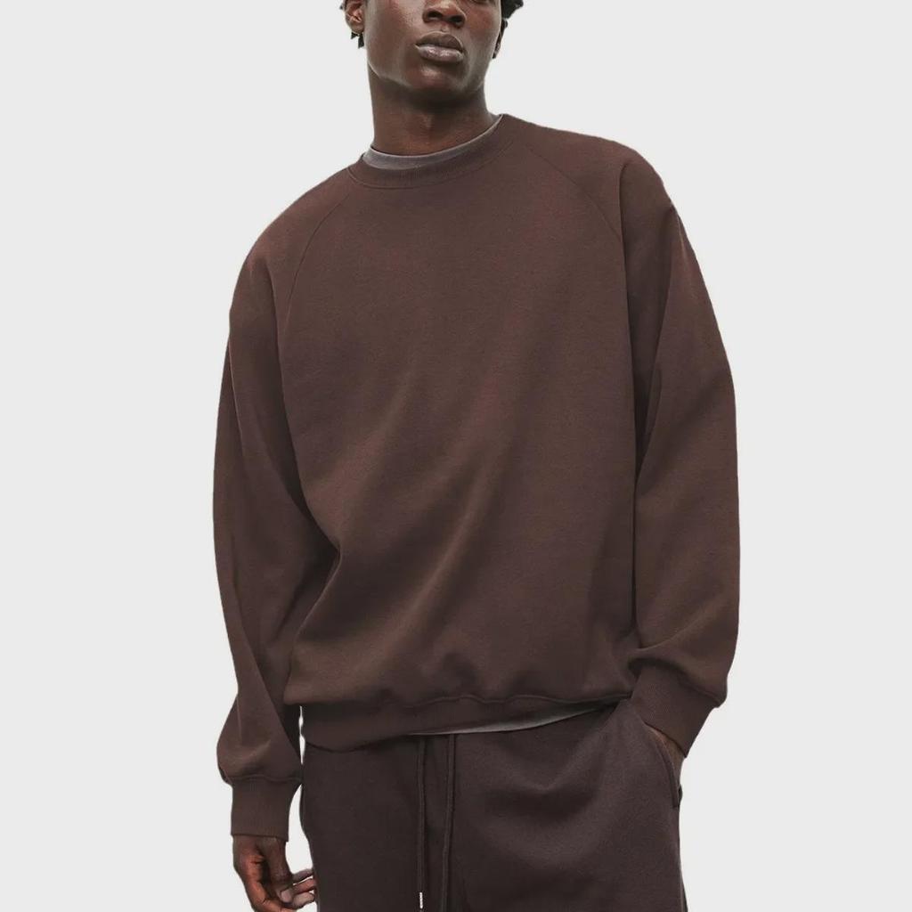 Мужская свободная повседневная толстовка-пуловер с длинным рукавом - осенне-зимняя круглая горловина, студенческий и парный стиль