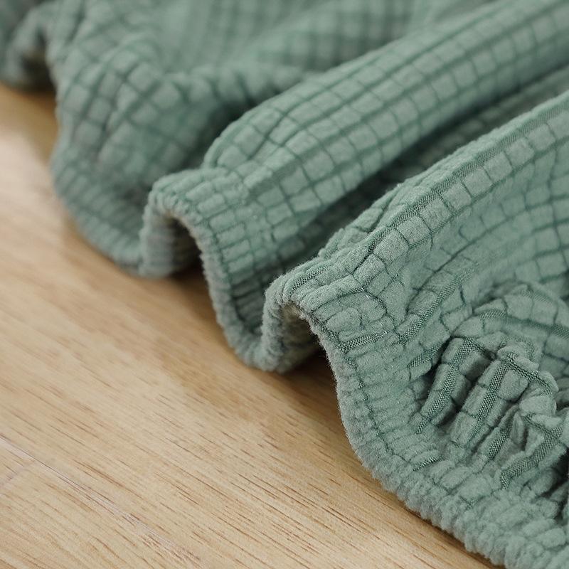 Эластичный шейкер, бархатный чехол на табурет для хранения, чехол для подставки для ног, чехол для дивана, чехол для подставки для ног с прорезями для стула