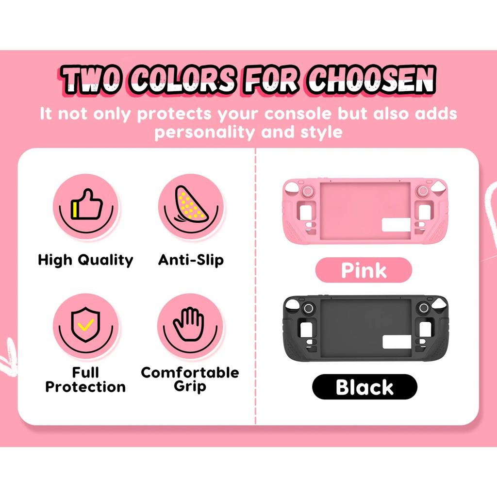 For Steam Deck OLED Game Handheld Protective Case, Anti Slip and Comfortable All Inclusive Silicone Soft Shell Accessories