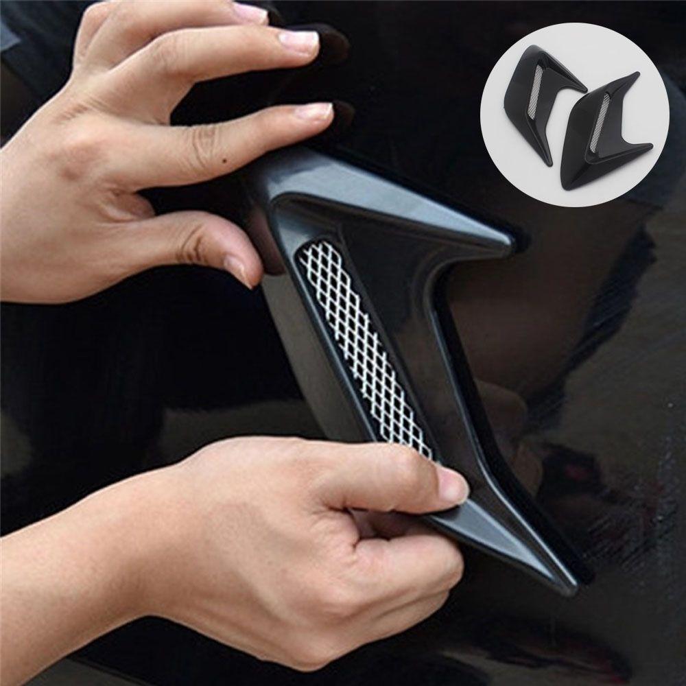 1 Pair Decoration Auto Shark Gill Simulation Air Inlet Car Stickers Side Vent