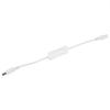 5Pcs 28.5cm DC Power Adapter Connector Inline with ON OFF Switch for LED Strip Lights White
