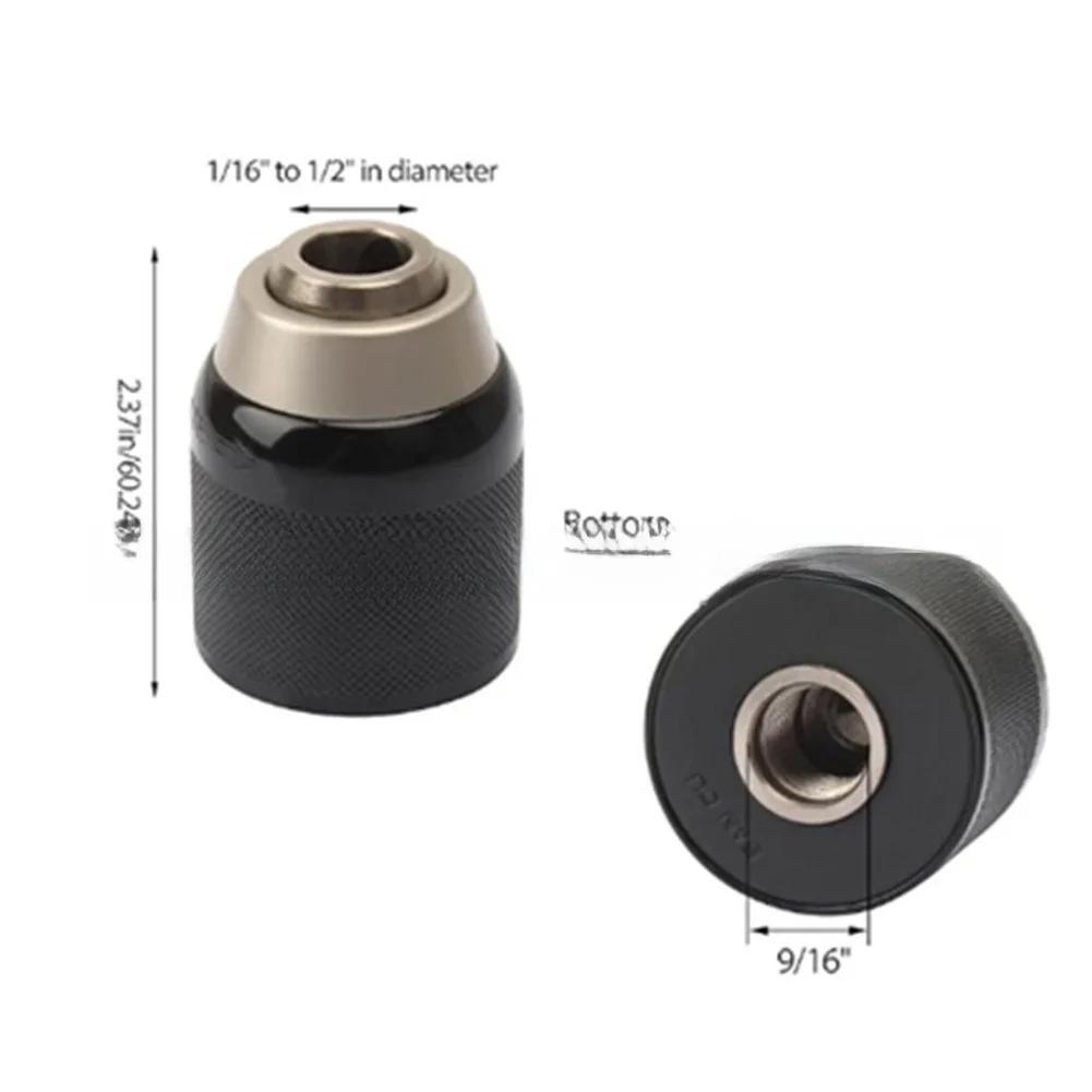 13 мм 1/2 Патрон для дрели с винтом Диапазон зажима 1/16"-1/2" Крепление 9/16"-18 Для электродрелей Запасные части для патрона дрели