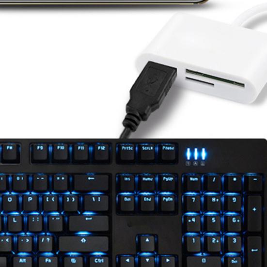 Кардридер 3-в-1 Многофункциональный USB 2.0/Type-C U Disk TF Card Reader OTG Адаптер для мобильного телефона