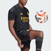 Adidas Реал Мадрид, выездная версия игрока, тренировочная майка с коротким рукавом, мужская спортивная майка, черная IQ4923