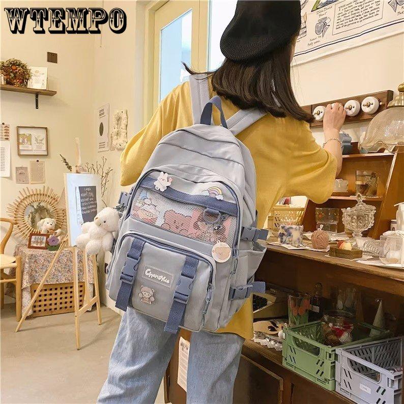 Рюкзак Kawaii, рюкзак большой вместимости, милый рюкзак, рюкзак для ноутбука, рюкзак Kawaii для школы, повседневный рюкзак, рюкзак для женщин