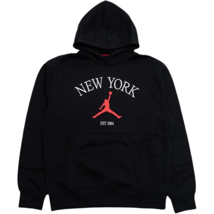 Air Jordan New York City Pullover Hoodie Black Men Tops HF1489-010