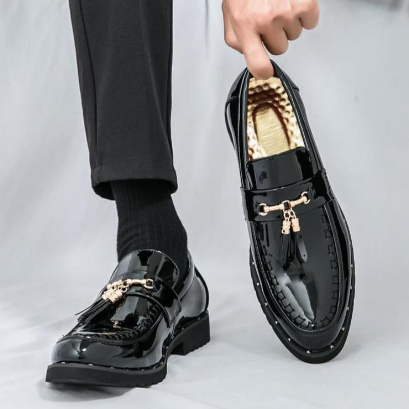 Модная Модная Кожаная Обувь для Мужчин Высокого Качества Мужская Обувь Комфорт Остроносая Обувь Мужские Лоферы Легкая Повседневная Обувь Zapatos De Hombre