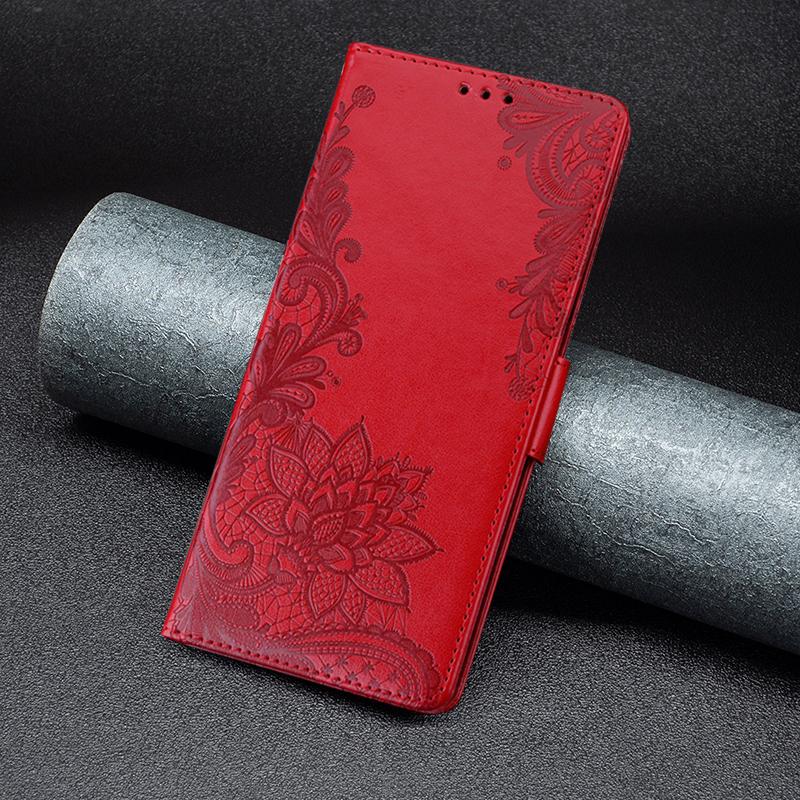 Book Lace Flower Leather Flip Case For Samsung Galaxy A04S A14 A54 A53 S21 S22 S23 Ultra Xiaomi Remdi Note 11 iPhone 14 13 12 11 Pro Max Wallet Cover