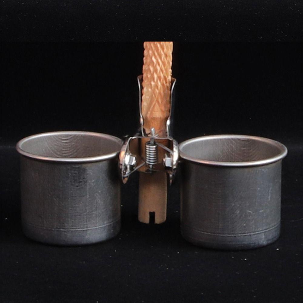 Detachable Bird Food Container Stainless Steel Parrot Food Holder Cage Feed Equipment