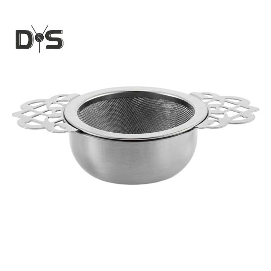 Фильтр для чая однотонный, легкий, двухслойный, с ручкой, фильтр для помешивания чая, бытовые принадлежности