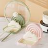 Space Saving Suction Cup Pot Lid Rack Plastic Fork Spatula Rack Pan Cover Shelf  for Kitchen