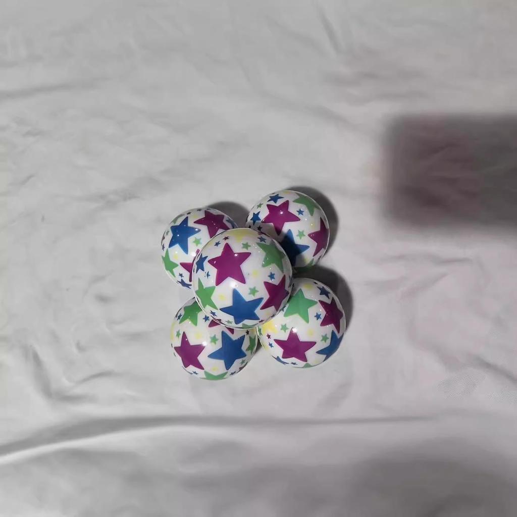 Антистресс мячик-попрыгунчик с высокой эластичностью в стиле граффити - 60 мм детская спортивная игрушка для отскока