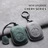 For Chery Fulwin T9 2025 Leather Car Key Bag Case Wallet Holder Key Cover Key Chains Car Accessories Key Rope Keyring