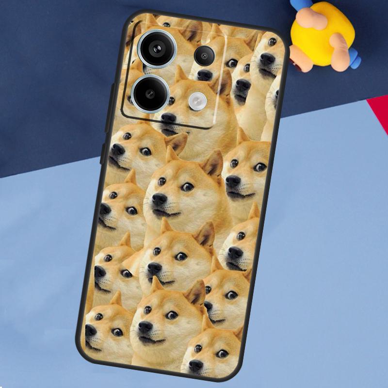 DOGE MEME Shiba Inu Dog Case For Xiaomi Redmi Note 13 12 11 10 9 8 Pro 12S 11S 10S 9S 10A 9C 10C 12C 13C Back Cover