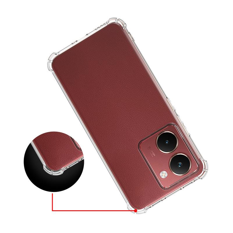 Подходит для OPPO A6X 4G/5G (иностранная версия) противоударный чехол для телефона с защитой четырех углов, прозрачный мягкий ТПУ чехол для OPPO A3 5G