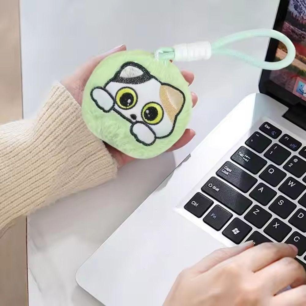 Плюшевая электрическая грелка для рук, подвеска в виде мультяшной сумки, мини-USB-шнурок, обогреватель для женщин и девочек