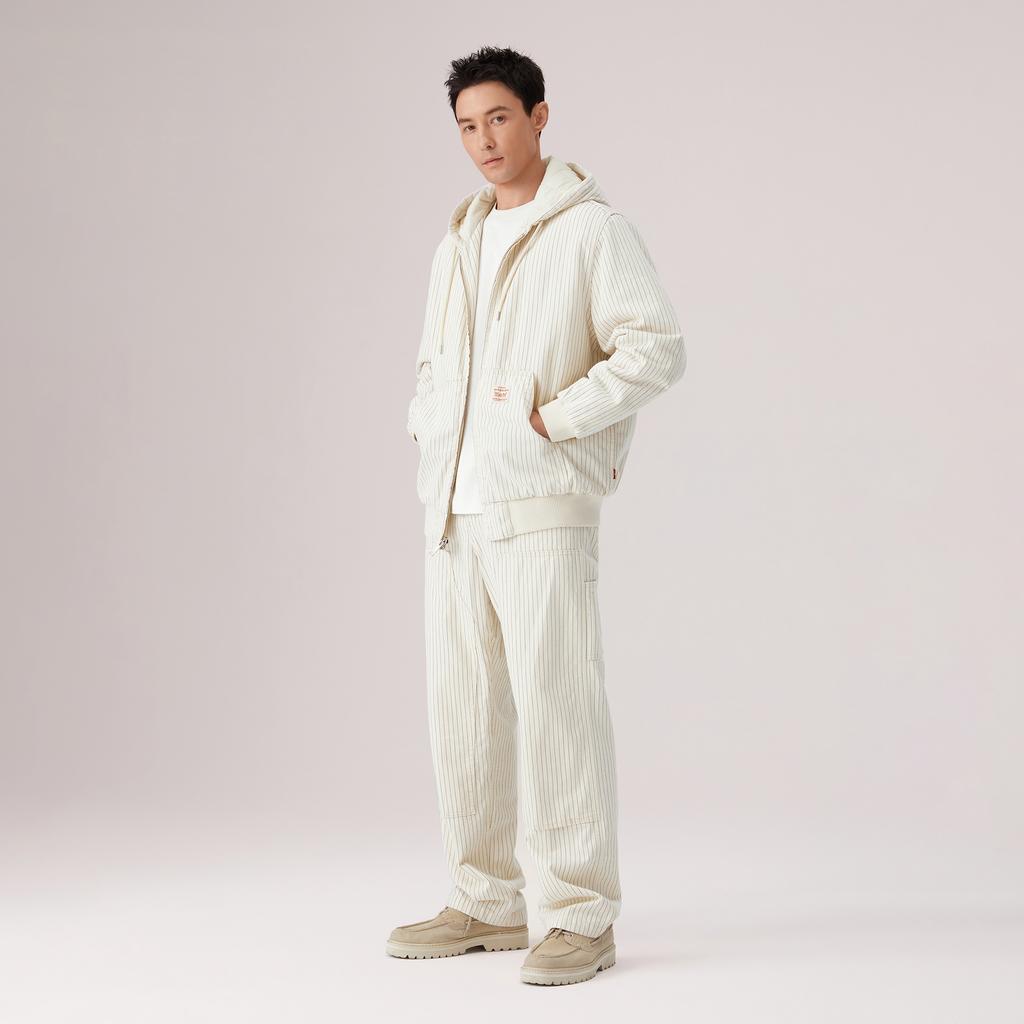 Levis Свободный Классический Дизайн Удобная Ткань Простая Мода Повседневный Универсальный Высококачественная Стеганая Куртка Унисекс куртки A3222-0019