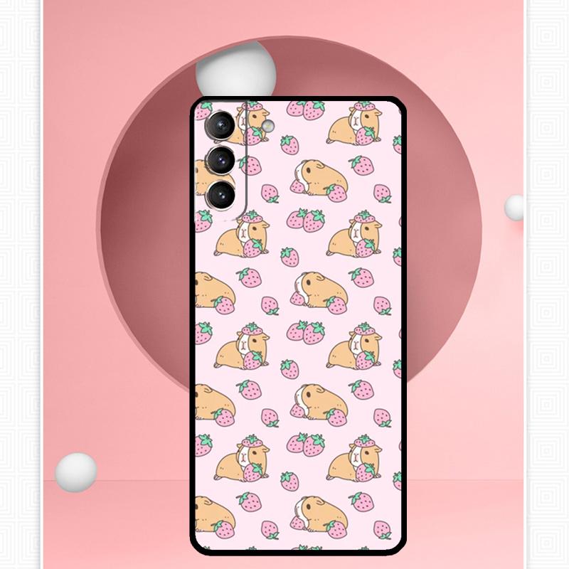 Cute Cartoon Guinea Pig Cover For Samsung Galaxy S23 S24 Ultra S8 S9 S10 S22 Plus Note 10 20 Ultra S20 S21 FE Case