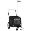 Bicycle Trailer for Dogs Black Oxford Fabric and Iron