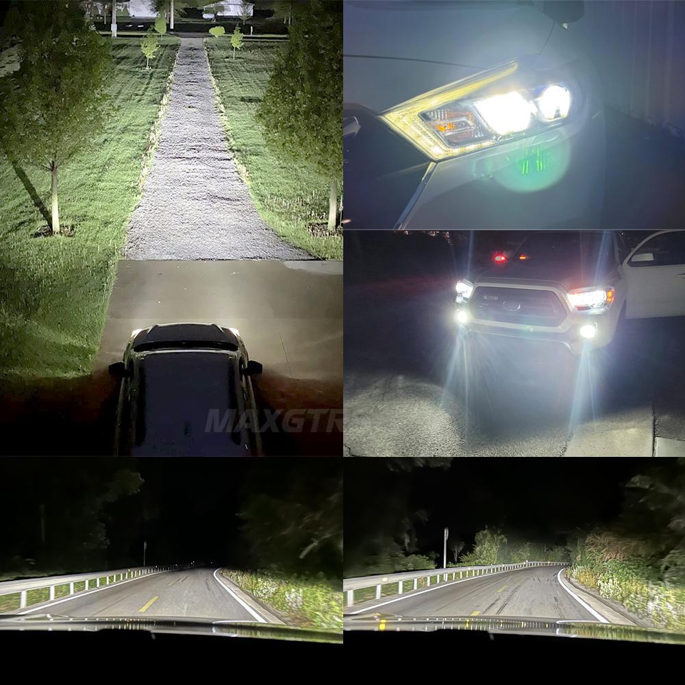 MAXGTRS 2PCS Canbus H7 H8 H11 LED 30000LM Super Bright Headlights 9005 HB3 9006 HB4 9012 HIR2 Led Lamp with Double Turbo Fan