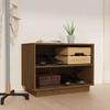VidaXL Shoe Cabinet Honey Brown 60x34x45 Cm Solid Pine Wood